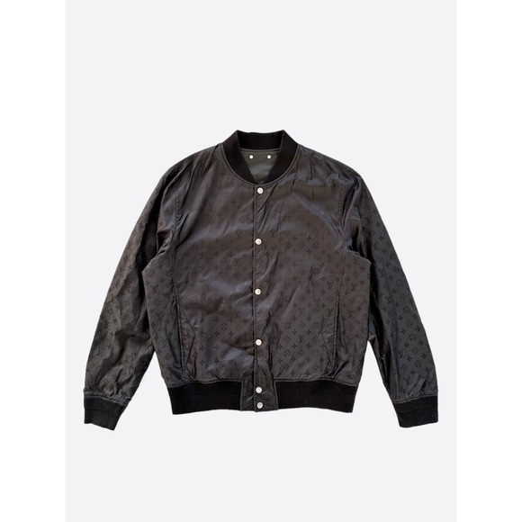 Louis Vuitton Black Monogram Reversible Leather Jacket - Picture 1 of 8